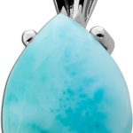 Larimar Anhänger Silber 925 himmelblauer Edelstein 7.4ct