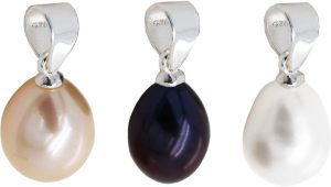 Perlen Anhänger Set Silber 925 Set weiß rosé lilagraue Süßwasserperlen