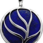 Lebensbaum Anhänger Sterling Silber 925 blauer Lapislazuli