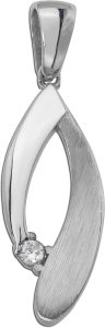 Anhänger Silber 925 weißer Zirkonia Brillantlook