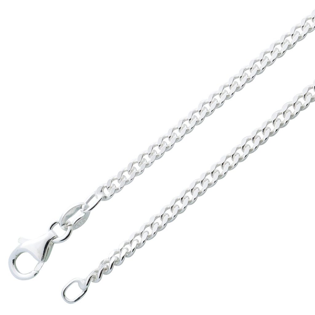 Panzerkette 2,2mm Sterling Silber 925 massiv