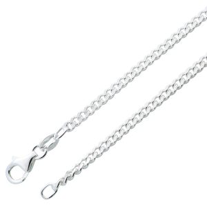 Panzerkette 2,2mm Sterling Silber 925 massiv