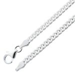 Panzerkette 3,2mm Panzerarmband Sterling Silber 925 massiv