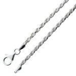 Kordelkette 2.5mm Dookie Rope Kordelarmband Silber 925 massiv