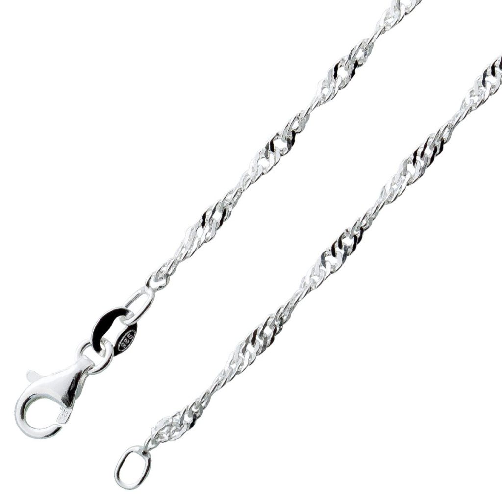 Singapurkette 1,8mm Silberarmband Silber 925