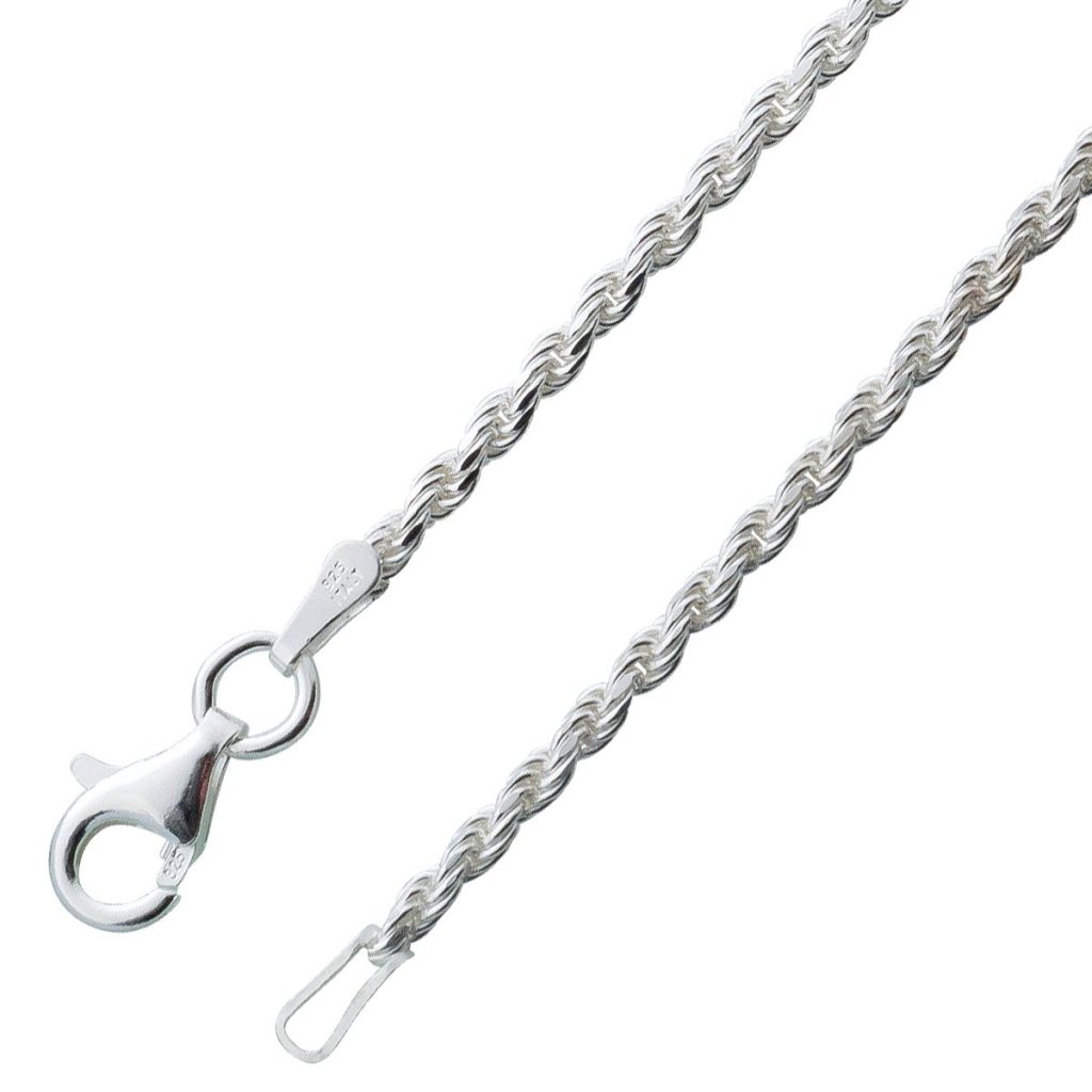 Dookie Rope Kette 1,5mm Sterling Silber 925 massiv