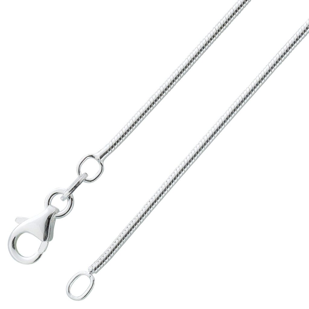 Schlangenkette 1,0mm Silber 925 massiv