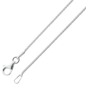 Zopfkette 0,7mm Armband Silber 925 poliert