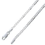 Panzerkette 1,1mm Sterling Silber 925 massiv UNO A ERRE