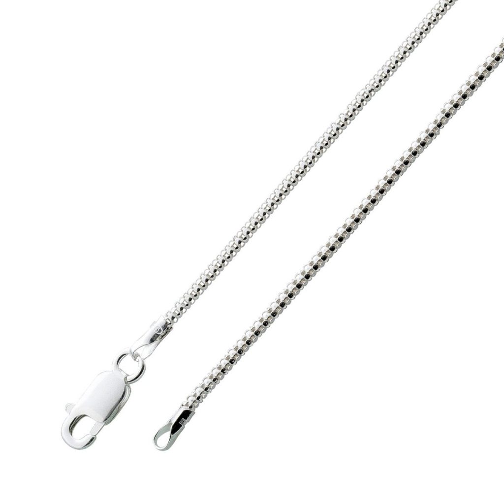 Popcornkette 1,4mm Sterling Silber 925 UNO A ERRE