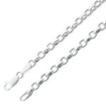 Erbskette 3,6mm Armband Silber 925 rhodiniert UNO A ERRE