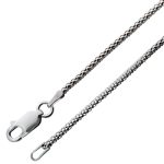 Popkornkette 1,5mm Silber 925 rhodiniert