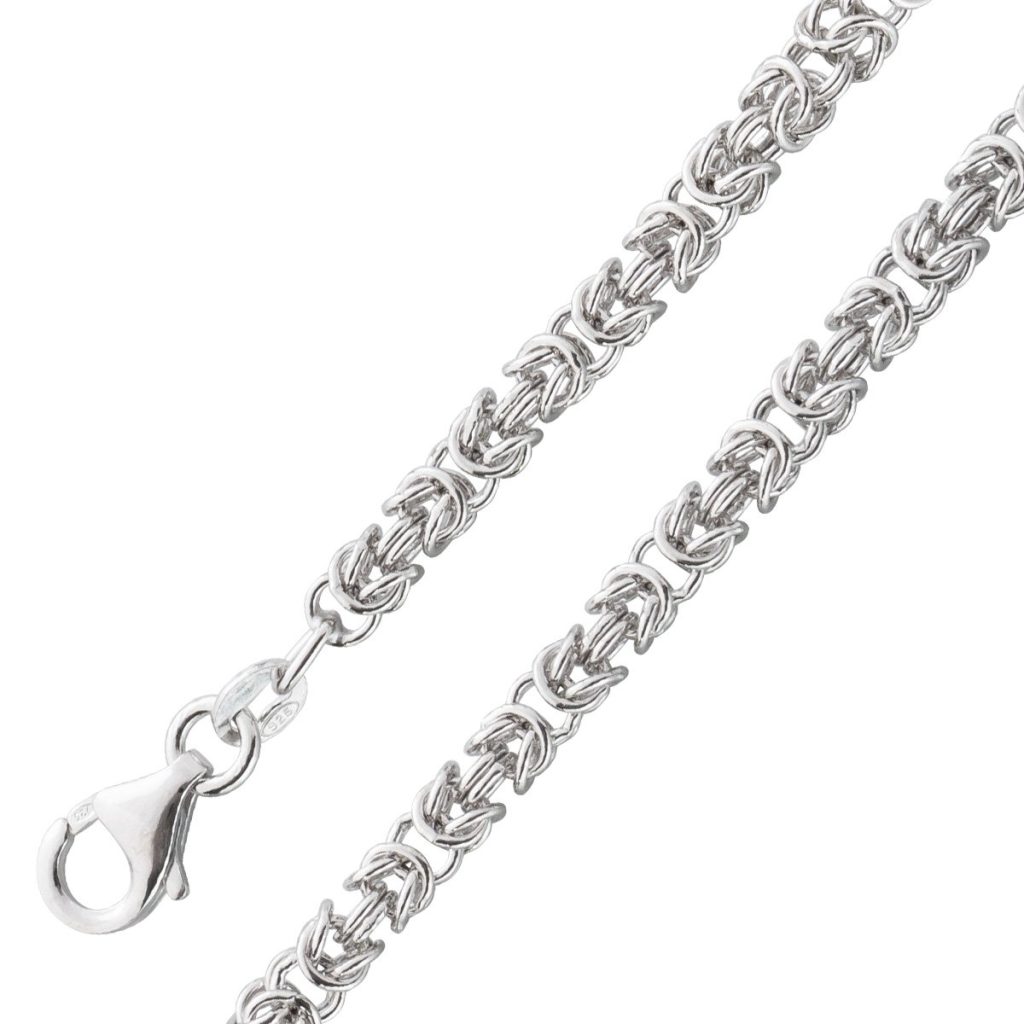 Königsketten Armband 3,3mm Sterling Silber 925 halbmassiv