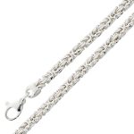 Königskette 3,7mm Sterling Silber 925 halbmassiv