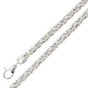 Königskette 3,7mm Sterling Silber 925 halbmassiv