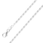 Panzerarmband 1.6mm Armband Silber 925 rhodiniert