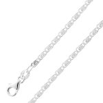 Panzerkette 1,9mm Armband Silber 925 massiv