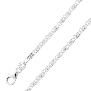 Panzerkette 1,9mm Armband Silber 925 massiv