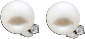 Perlen Ohrringe Silber 925 Süßwasserzuchtperlen 9,0mm