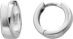 Creolen Sterling Silber 925 poliert mattiert