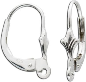 Ohrringe – Patentbrisurenpaar Sterling Silber 925