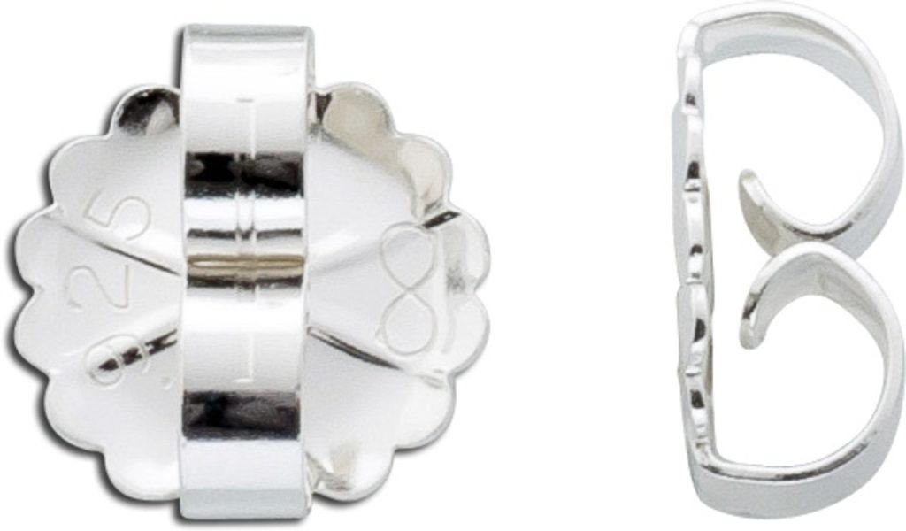 Ohrringe – Ohrmuttern Sterling Silber 925 Ø 9mm