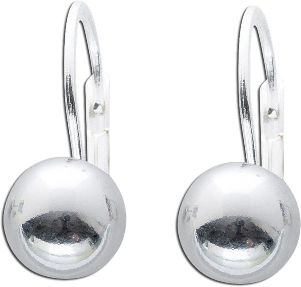 Kugel Ohrhänger Sterling Silber 925 poliert