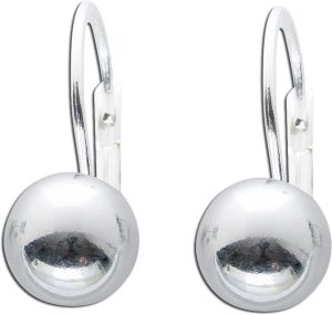 Kugel Ohrhänger Sterling Silber 925 poliert