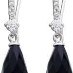 Onyx Ohrhänger Sterling 925 Natur Edelsteine weisse Zirkonia