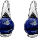 Lapislazuli Ohrringe Silber 925 Natur Edelsteine Toyo Yamamoto
