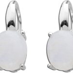 Mondstein Ohrhänger Silber 925 Natur Edelstein Toyo Yamamoto