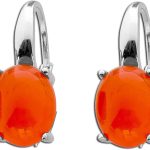 Karneol Ohrringe Silber 925 rote Natur Edelsteine Toyo Yamamoto