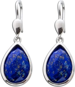 Lapislazuli Ohrhänger Silber 925 blaue Natur Edelsteine
