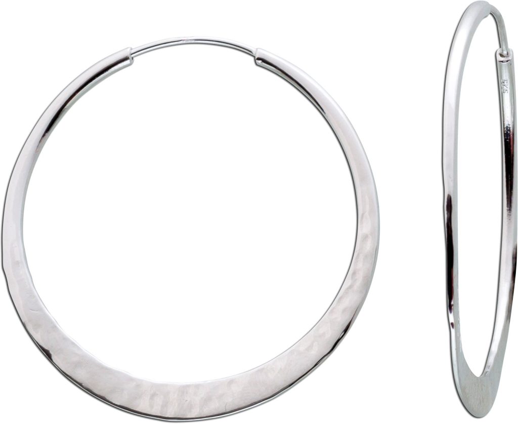 Creolen Silber 925 gehämmert