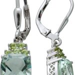 Amethyst Ohrringe Silber 925 Peridot Natur Edelsteine
