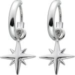 Creolen Silber 925 beweglicher Stern