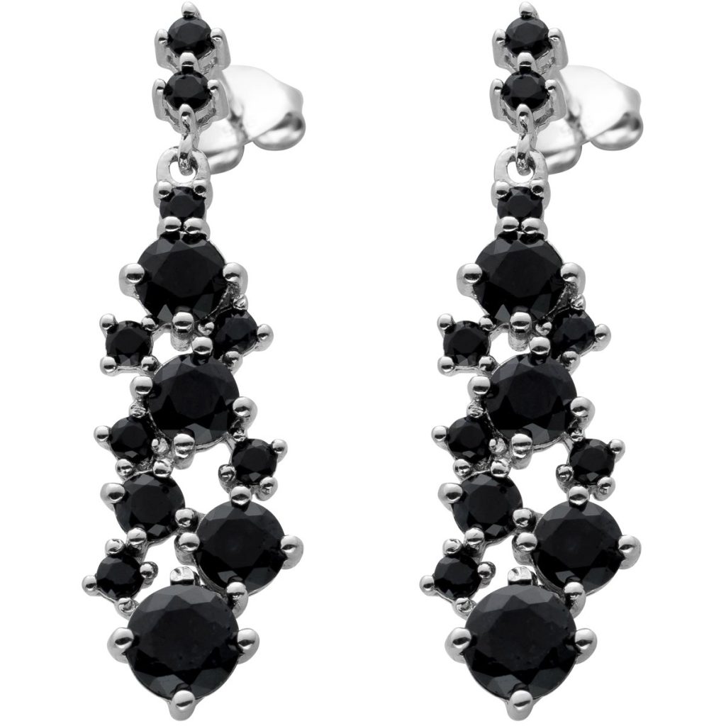 Saphir Ohrhänger Sterling Silber 925 Natur Edelsteine