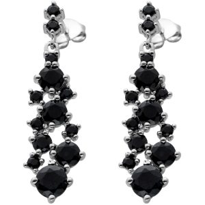 Saphir Ohrhänger Sterling Silber 925 Natur Edelsteine