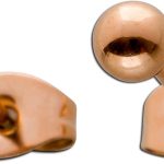 Kugel Ohrstecker Edelstahl Rose vergoldet 3.6mm