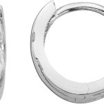 Klapp Scharniercreolen Silber 925 poliert rhodiniert