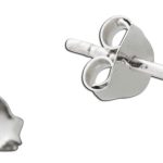 Achat Ohrstecker Silber 925 schwarze Natur Edelsteine