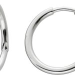 Creolen Silber925 poliert rhodiniert Klappscharniermechanismus