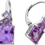 Amethyst Ohrringe Silber 925 lila Natur Edelsteine