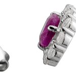 Rubin Ohrstecker Silber 925 pinke Natur Edelsteine Zirkonia