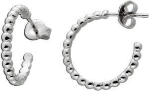 Creolen Kugeldesign Silber 925 poliert rhodiniert