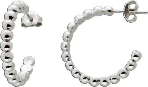 Ohrstecker Silber925 poliert rhodiniert Kugeloptik