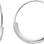 Flexible Ohrringe Silber 925 rhodiniert poliert