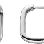 Creolen Silber 925 Klappscharnierverschluss poliert