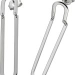 Paperclip Ohrstecker Silber925 poliert rhodiniert beweglich