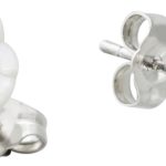 Perlmutt Blumenohrstecker Silber 925 2 Süßwasser Zuchtperlen